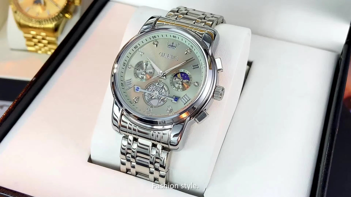 Vyna Luxe OLEVS Men's Multifunctional Quartz Chronograph Watch